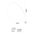 Spiegel mit umkehrbarer LED-Hintergrundbeleuchtung Made in Italy - Talk Viadurini