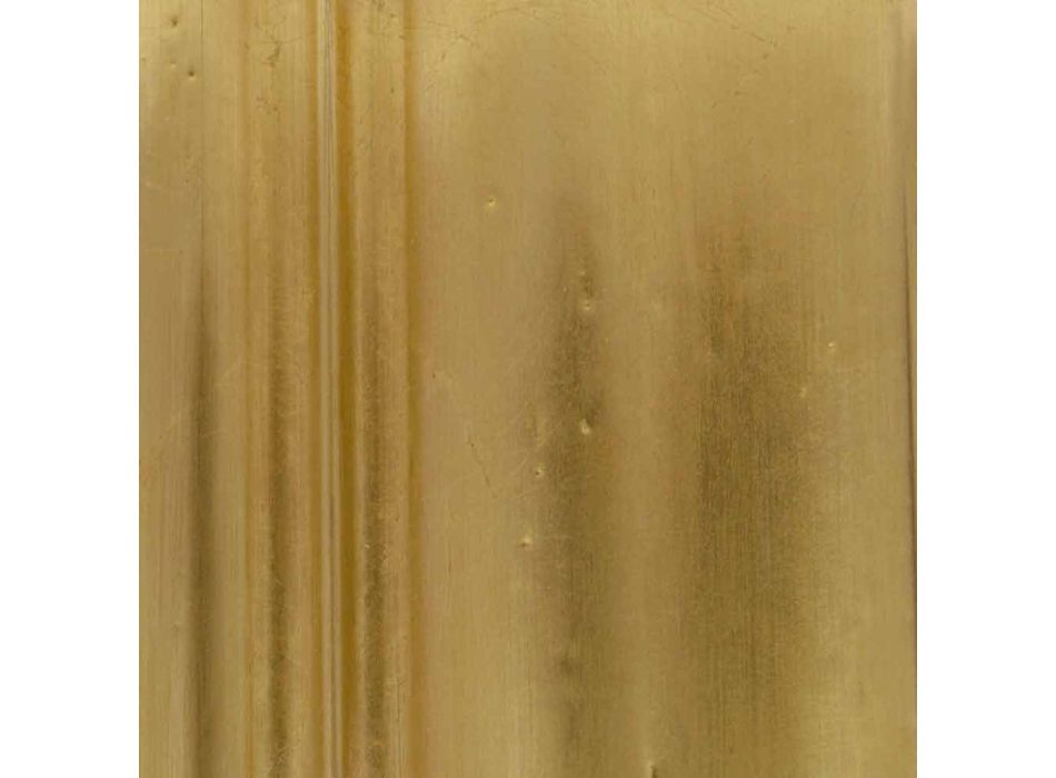 Silber ovaler Wandspiegel, handgemachtes Gold hergestellt in Italien Giorgio Viadurini
