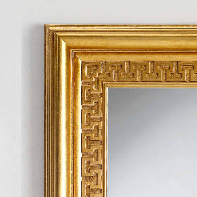 Wandspiegel in mediterranen Design gold 96x132 Viva