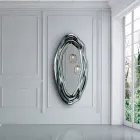 Wandspiegel aus Kristall, hergestellt in Italien – Pescara Viadurini