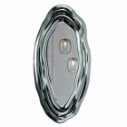 Wandspiegel aus Kristall, hergestellt in Italien – Pescara Viadurini