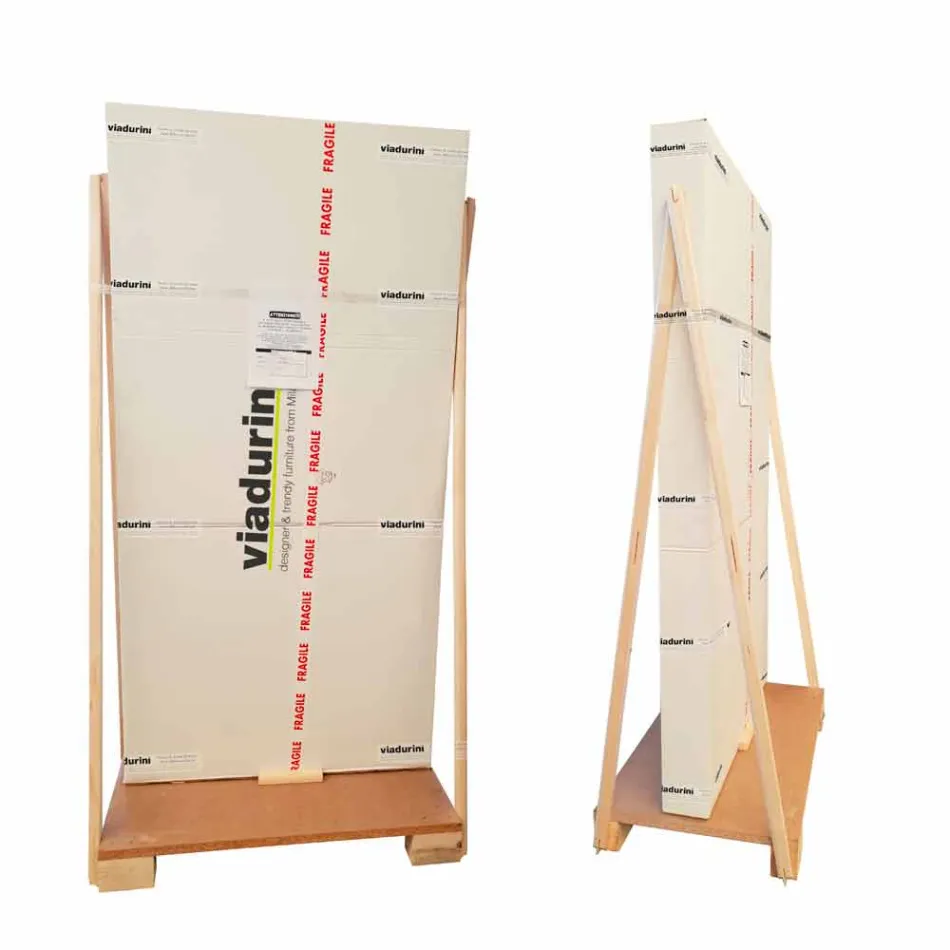 Mann & Frau modernes Design Mdf Wandspiegel von Hand geformt Viadurini