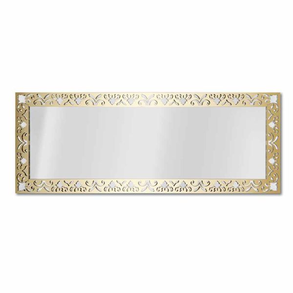 Wandspiegel aus gold-, silber- oder bronzeplexiglas mit rahmen - nektar