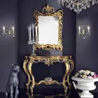 Hölzerner Wandspiegel und MDF made in Italy Andrea Konsolentischplatte Viadurini