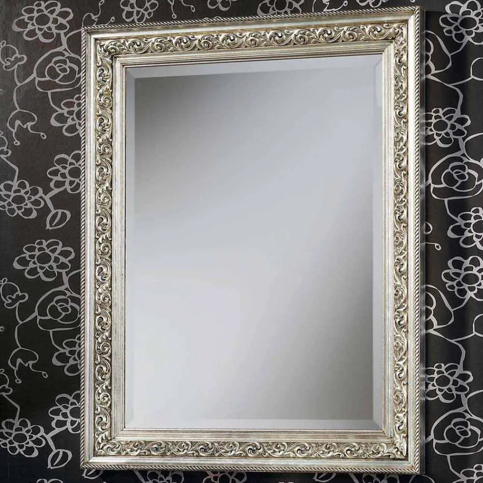 Moderner Wandspiegel aus Holz handgefertigt in Italien Piero Viadurini