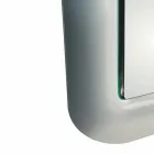 Designspiegel mit Glasrahmen in Kristalloptik, hergestellt in Italien – Loop Viadurini