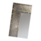 Rechteckiger Spiegel aus Silber/Blattgold, hergestellt in Italien – Anna Viadurini
