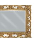 Rechteckiger Spiegel aus Blattgold und geschliffenem Spiegel, hergestellt in Italien – Rangi Viadurini