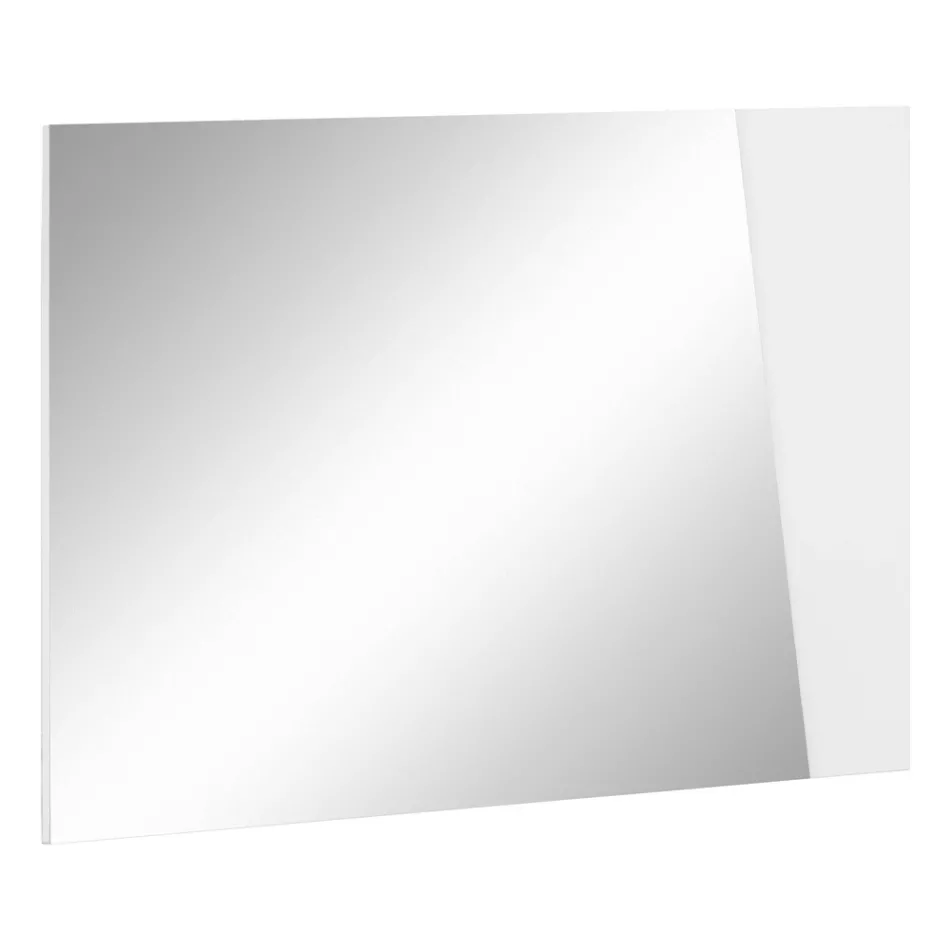 Wandspiegel mit italienischem Design aus glänzend weißem Schieferholz - Joris Viadurini
