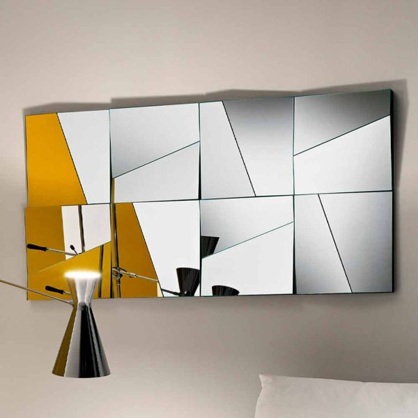 Modularer wandspiegel mit konkaven und konvexen spiegeln made in italy - allegria