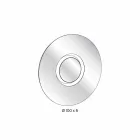 Runder Design-Wandspiegel mit goldenem Metall mit Mittelstück - Merale Viadurini