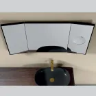 Spiegel mit 2 beweglichen Seiten und Vergrößerungsspiegel, hergestellt in Italien – Nelson Viadurini