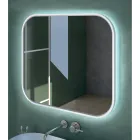 Spiegel mit Holzkante und Hintergrundbeleuchtung, hergestellt in Italien – Vincent Viadurini