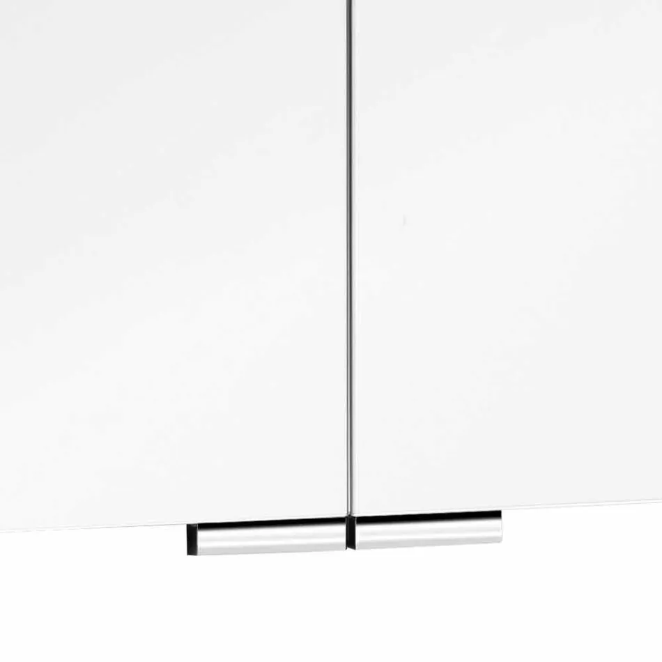 Moderner 3-türiger Wandspiegel mit Innenregalen - Bramo Viadurini