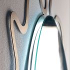 Spiegel mit Metallrahmen und integrierten LEDs Made in Italy - Leonardo Viadurini