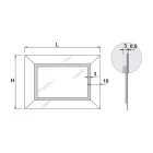 Spiegel mit farbigem Spiegelrahmen und LED Made in Italy - Newton Viadurini