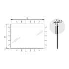 Spiegel mit stimmungsvoller Hintergrundbeleuchtung, hergestellt in Italien – Gogh Viadurini