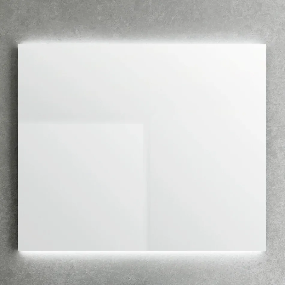 Spiegel mit Hintergrundbeleuchtung an horizontalen Seiten, hergestellt in Italien – Sigmund Viadurini