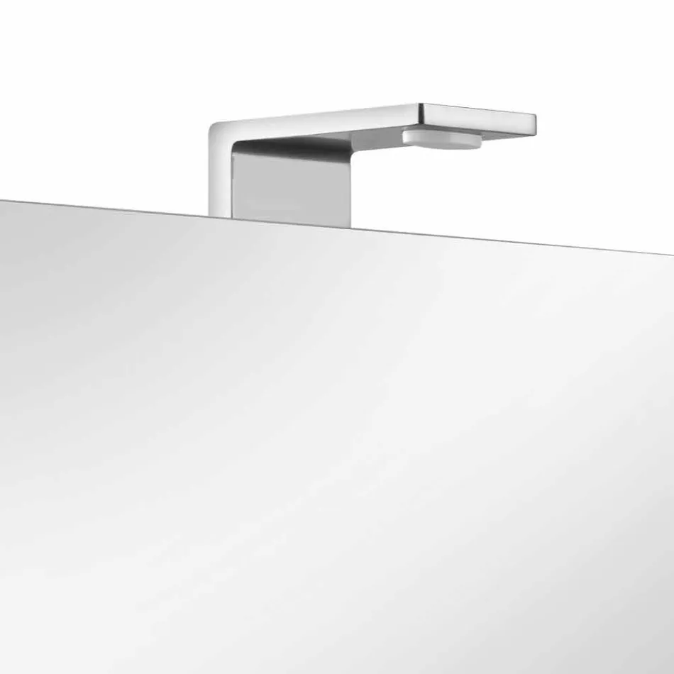 Spiegelbehälter mit 4 Kristalltüren mit 12 Regalen und 4 LED-Leuchten - Maxi Viadurini