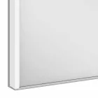 Moderner Einbau-Spiegelschrank aus silber lackiertem Aluminium - Demon Viadurini