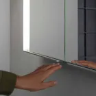 Wandspiegel aus Aluminium mit LED-Beleuchtung - Demon Viadurini