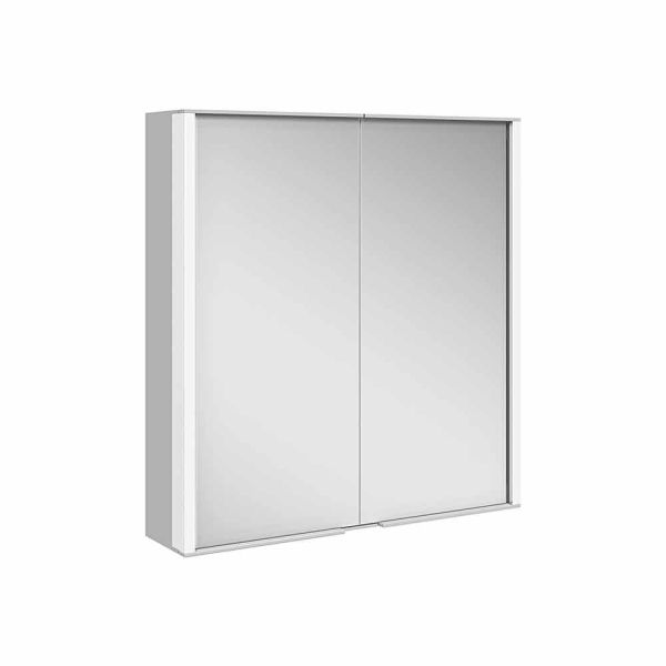 Wandspiegel aus aluminium mit led-beleuchtung - demon