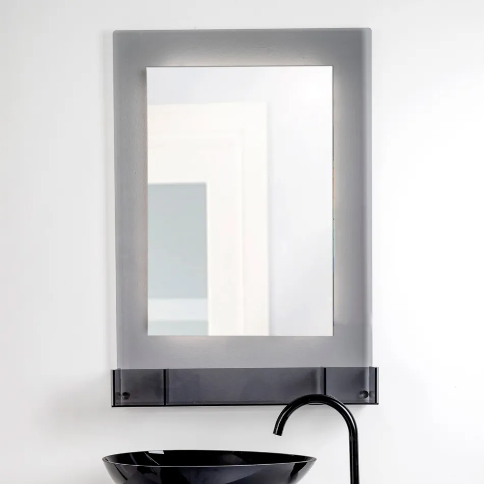Dreifarbiger Plexiglas-Wandspiegelschrank, hergestellt in Italien - Kiran Viadurini