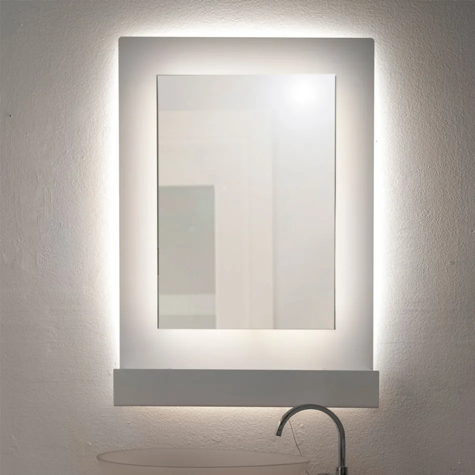 Dreifarbiger Plexiglas-Wandspiegelschrank, hergestellt in Italien - Kiran Viadurini