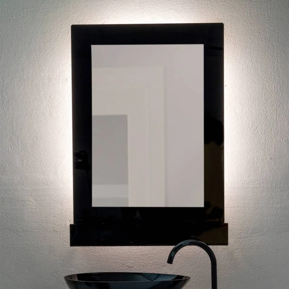 Dreifarbiger Plexiglas-Wandspiegelschrank, hergestellt in Italien - Kiran Viadurini