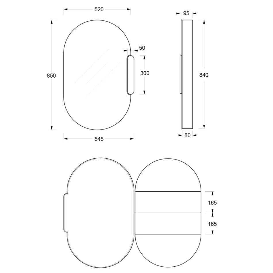 Keramikspiegelbehälter in verschiedenen Farben Made in Italy - Mädchen Viadurini