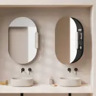 Keramikspiegelbehälter in verschiedenen Farben Made in Italy - Mädchen Viadurini