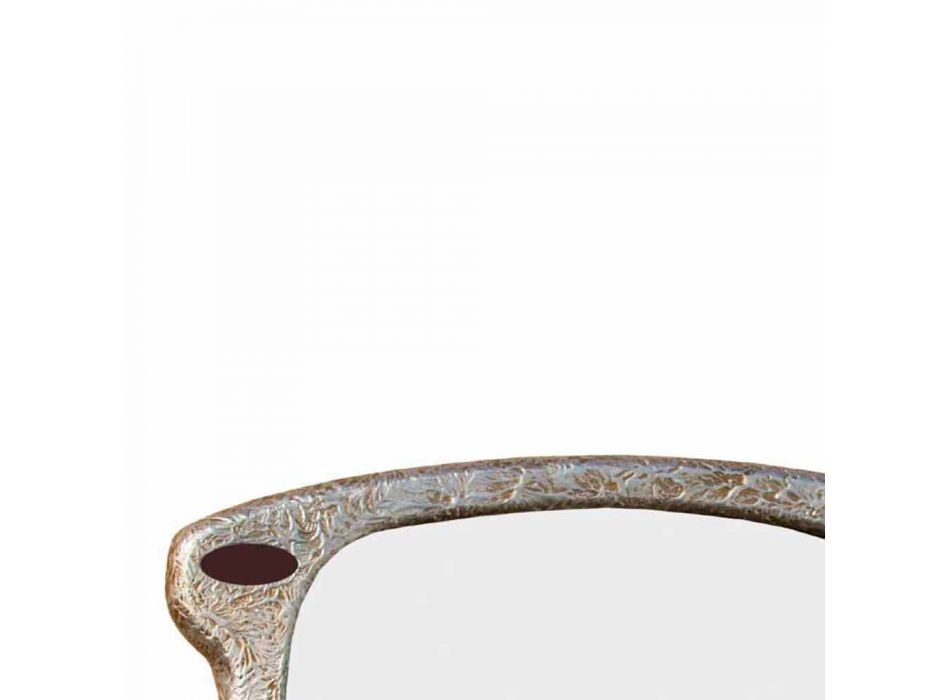von Wanddekor Spiegel in Form von Hand dekoriert Gläser Glas Viadurini