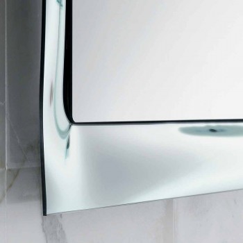 Badezimmer Spiegelrahmen Silber geschmolzenes Glas modernes Design Arin