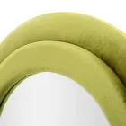 Wandspiegel mit MDF-Rahmen und Samtbezug - Weiß Viadurini