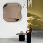 Wandspiegel mit Rahmen aus Fusingglas, hergestellt in Italien – Adored Viadurini