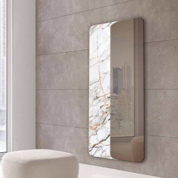 Wandspiegel 80x160 holz oder keramik made in italy - montecarlo