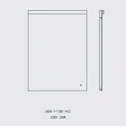 Wandspiegel mit integriertem Licht aus Edelstahl Made in Italy - Tuccio Viadurini