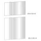 Wandspiegel mit V-förmigem Seitenschnitt Made in Italy - Spirit Viadurini