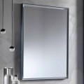 Wandspiegel mit Aluminiumrahmen und LED-Licht Made in Italy - Chik