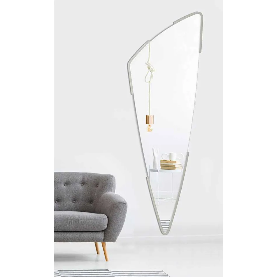 Langer dekorativer freitragender Wandspiegel in 4 Farben - Spino Viadurini