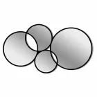 Ringförmiges, modernes Design, spiegelfarbenes Finish - Synthese Viadurini