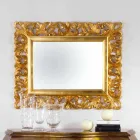 Spiegel Design Blattgold Finish Wand Gudin, 108x87 cm Viadurini