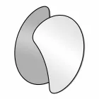 Großer Design Wandspiegel mit modernem farbigem Finish - Mantra Viadurini