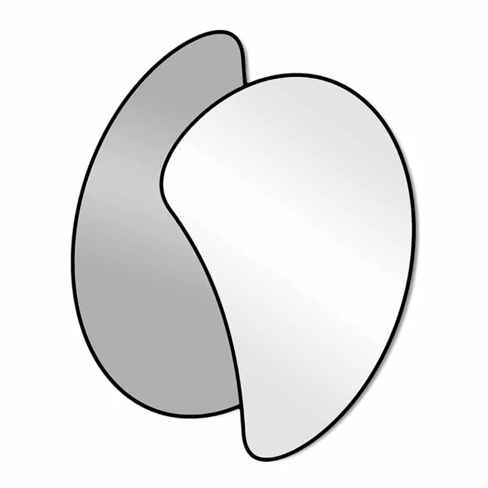 Großer Design Wandspiegel mit modernem farbigem Finish - Mantra Viadurini