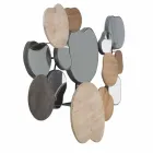 Wandspiegel im modernen Design aus Holz und Eisen - Ortensio Viadurini