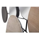 Wandspiegel im modernen Design aus Holz und Eisen - Ortensio Viadurini