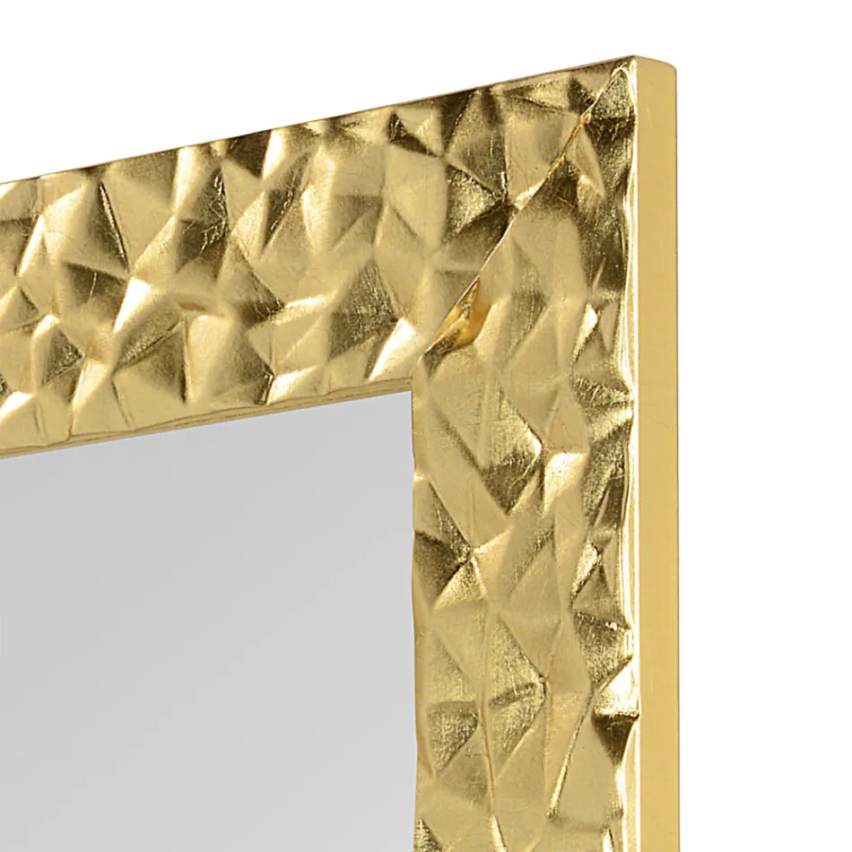 Wandspiegel aus handverziertem Holz Made in Italy - Niagara Viadurini