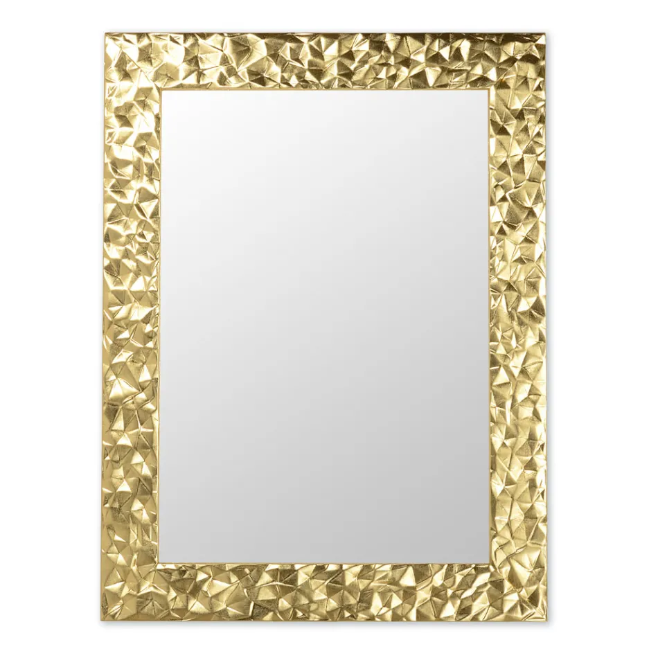 Wandspiegel aus handverziertem Holz Made in Italy - Niagara Viadurini