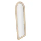 Samtbezogener MDF-Wandspiegel mit gewölbter Oberseite - Jessica Viadurini