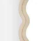 Wandspiegel aus MDF mit Samtbezug und Wellenlinien - Sheldon Viadurini